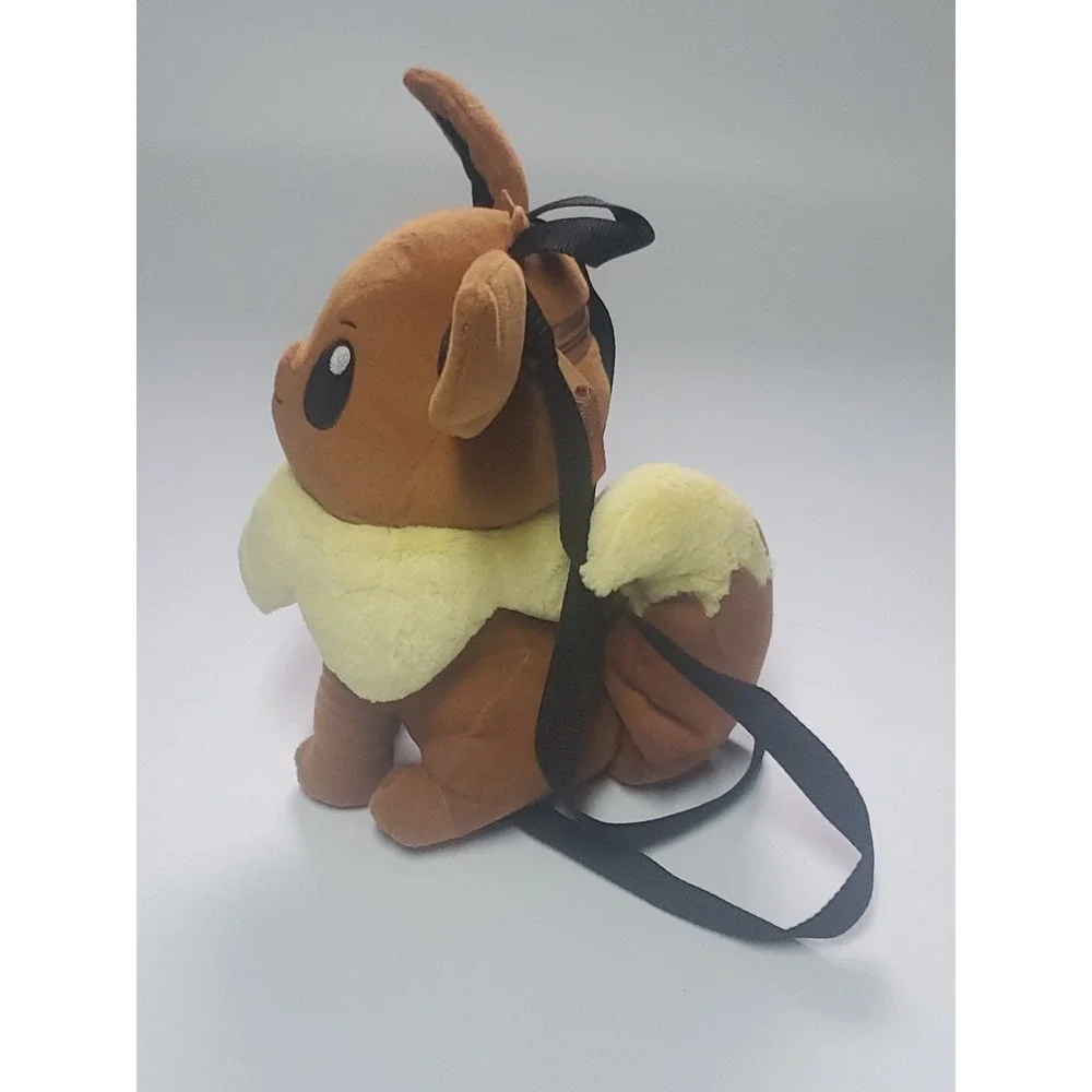 2017 Pokemon Eevee Backpack Zippered Stuffed Animal Bag Backpack Plush Large Toy